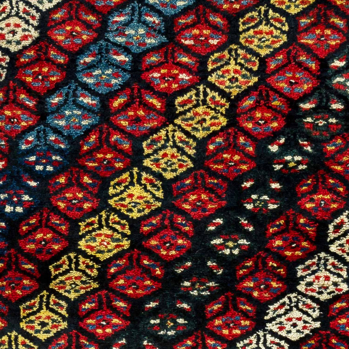 Antique Persian #75 Shiraz Stripe Rug 3.8&#39; x 7.5&#39;