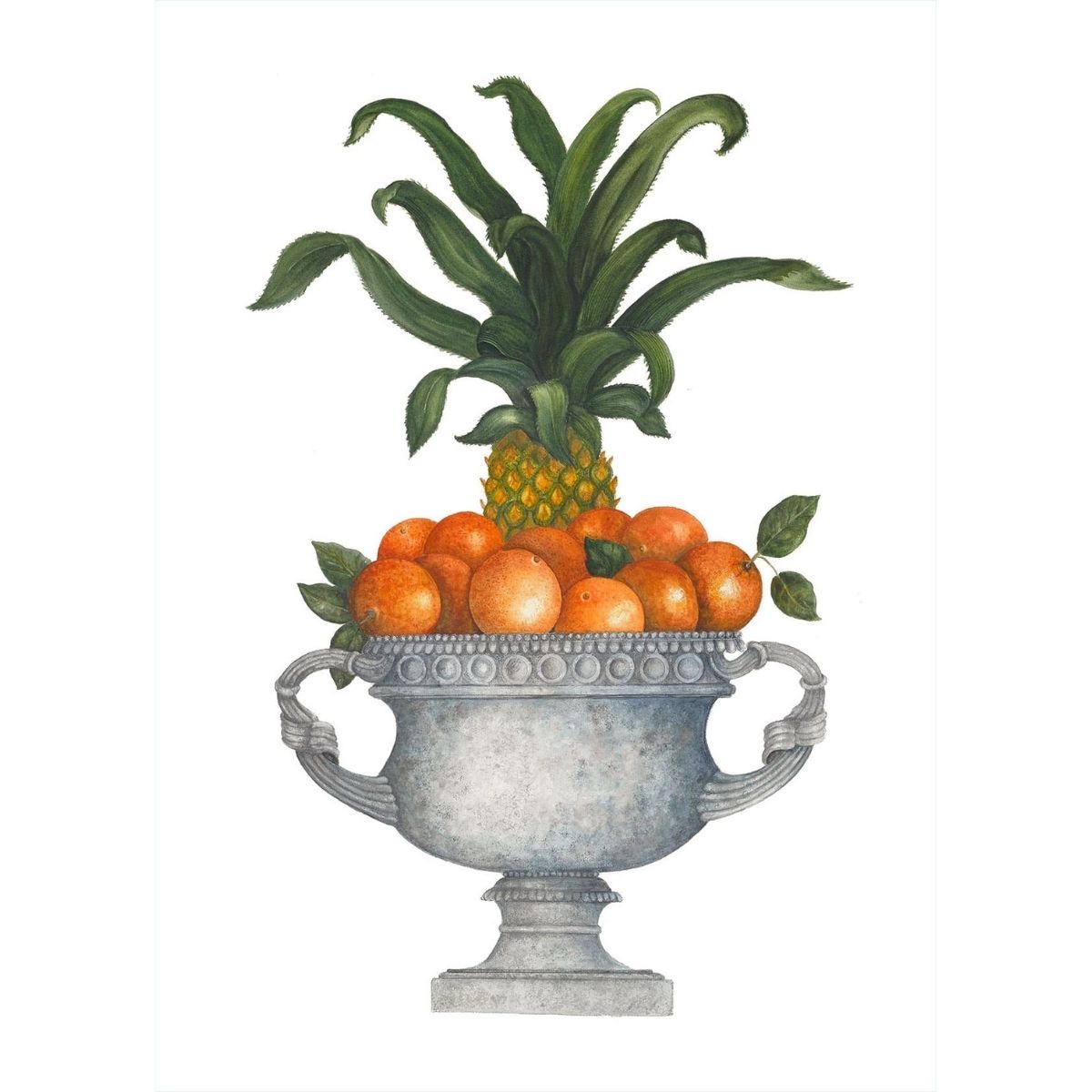 Pineapple &amp; Oranges by Carolyne Roehm, Signed Print, Small