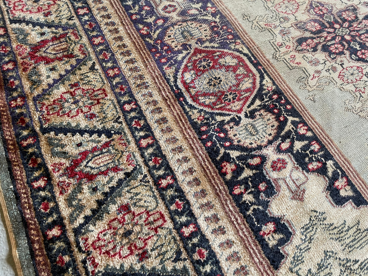 4&#39; x 5.4&#39; Antique Turkish #104 Sivas Blue Rug