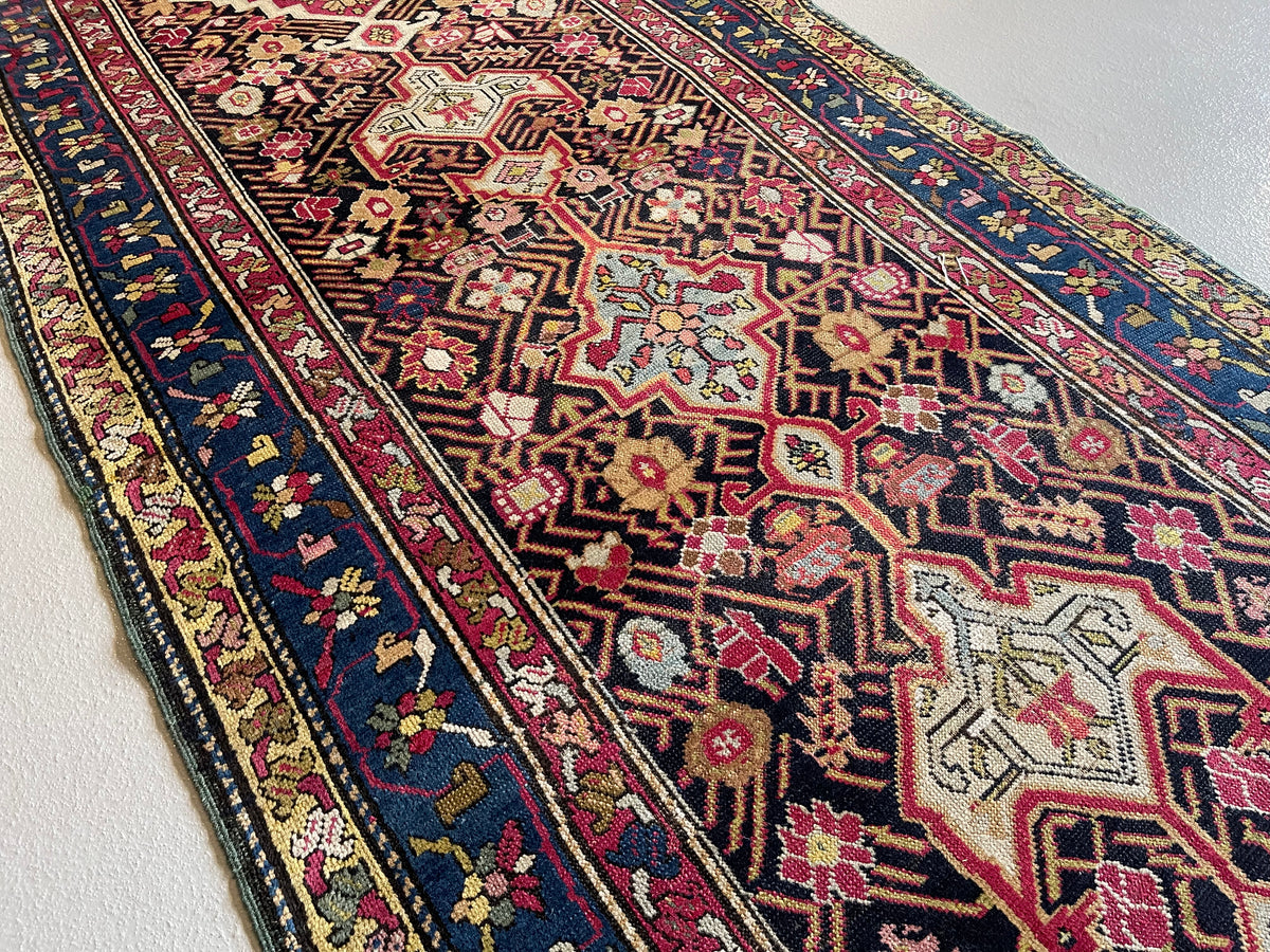 Antique Persian #120 Karabagh Red Rug 15.7&#39; x 3.8&#39;