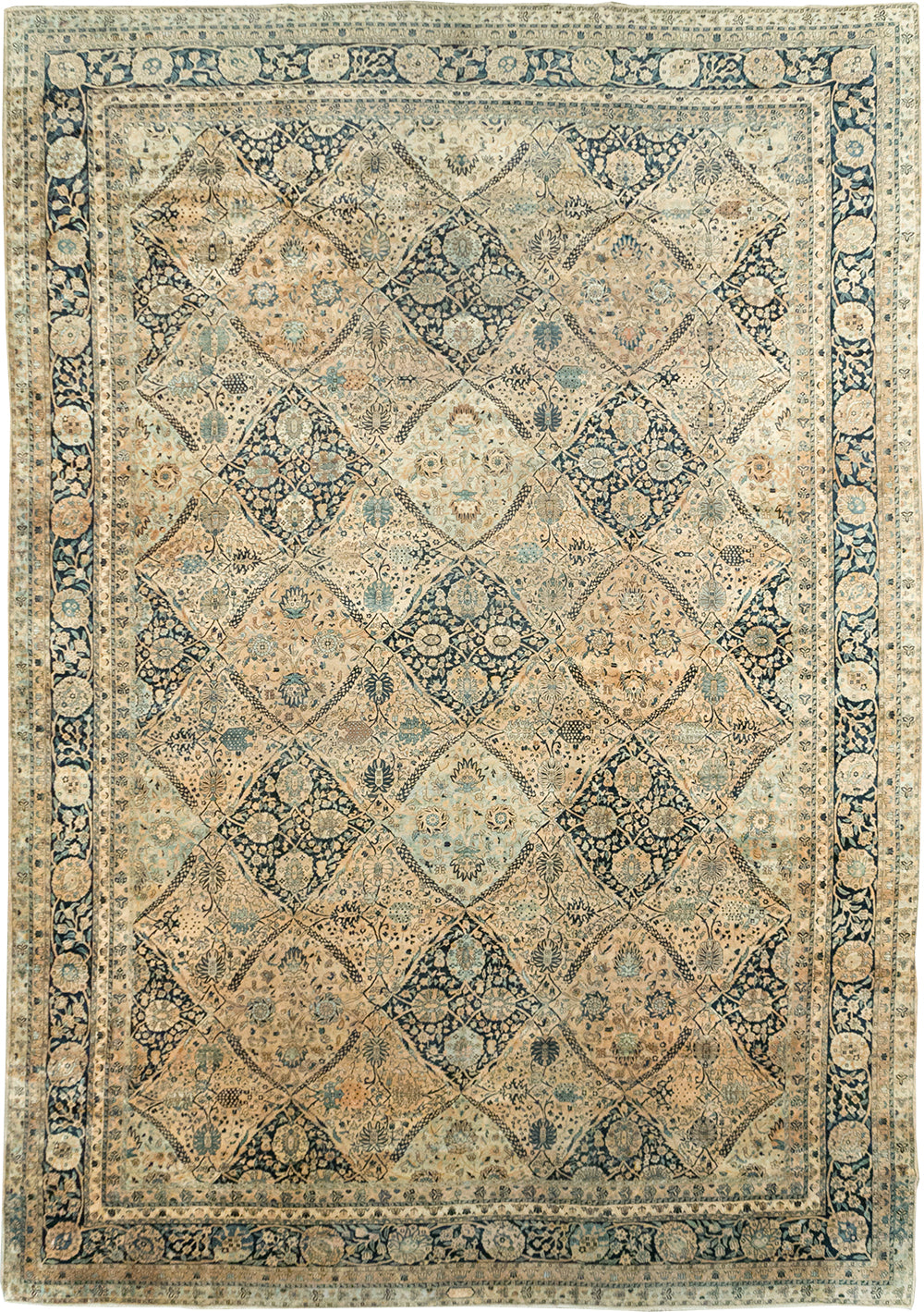 15' x 22' Oversized Antique Laver Kerman Rug – Mint Condition 