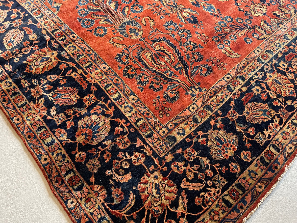 #2401 Sarouk Rust 10.6 x 19.6