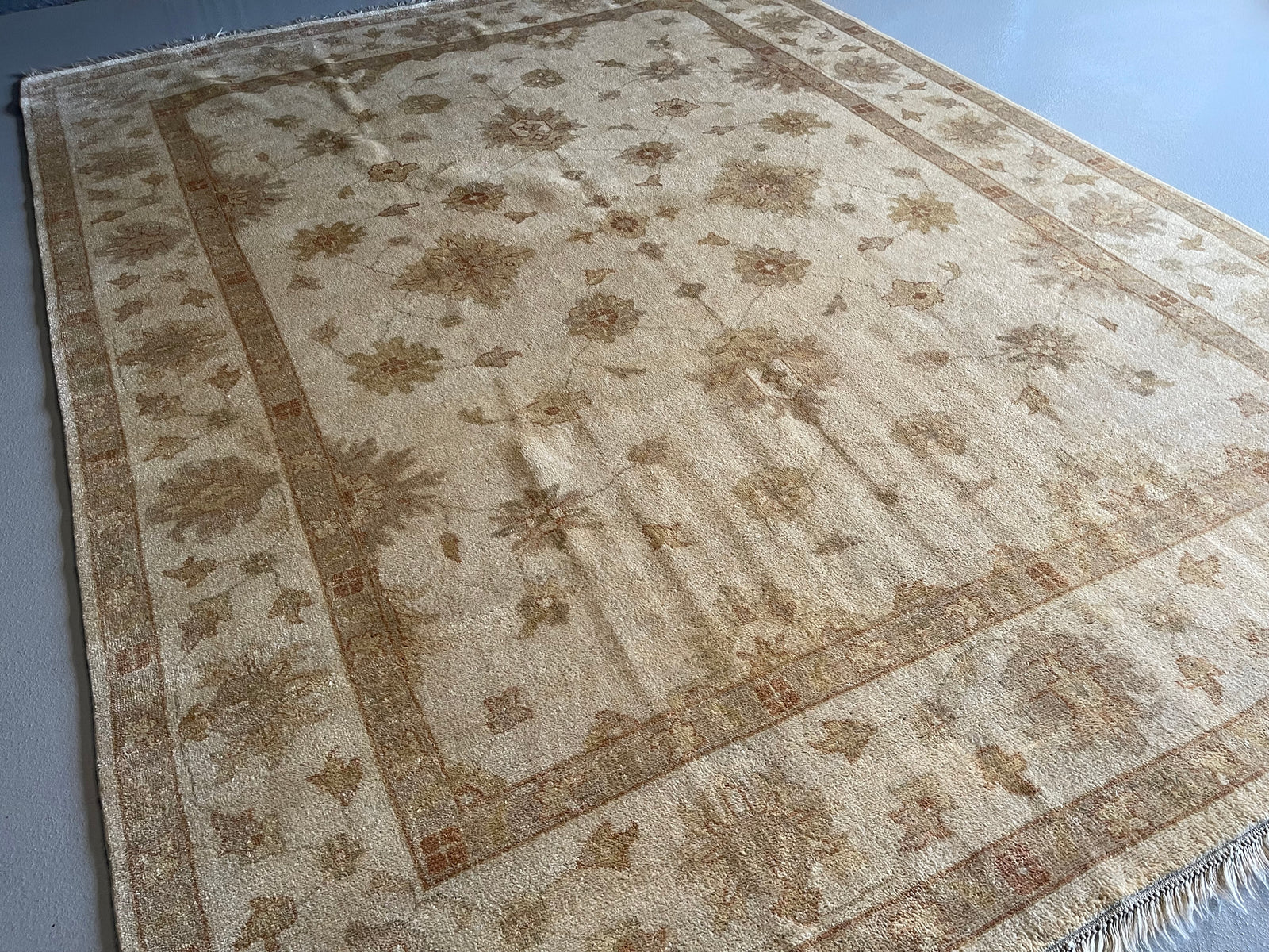 8.10' x 12.1' #4023 Vintage Oushak Rug 