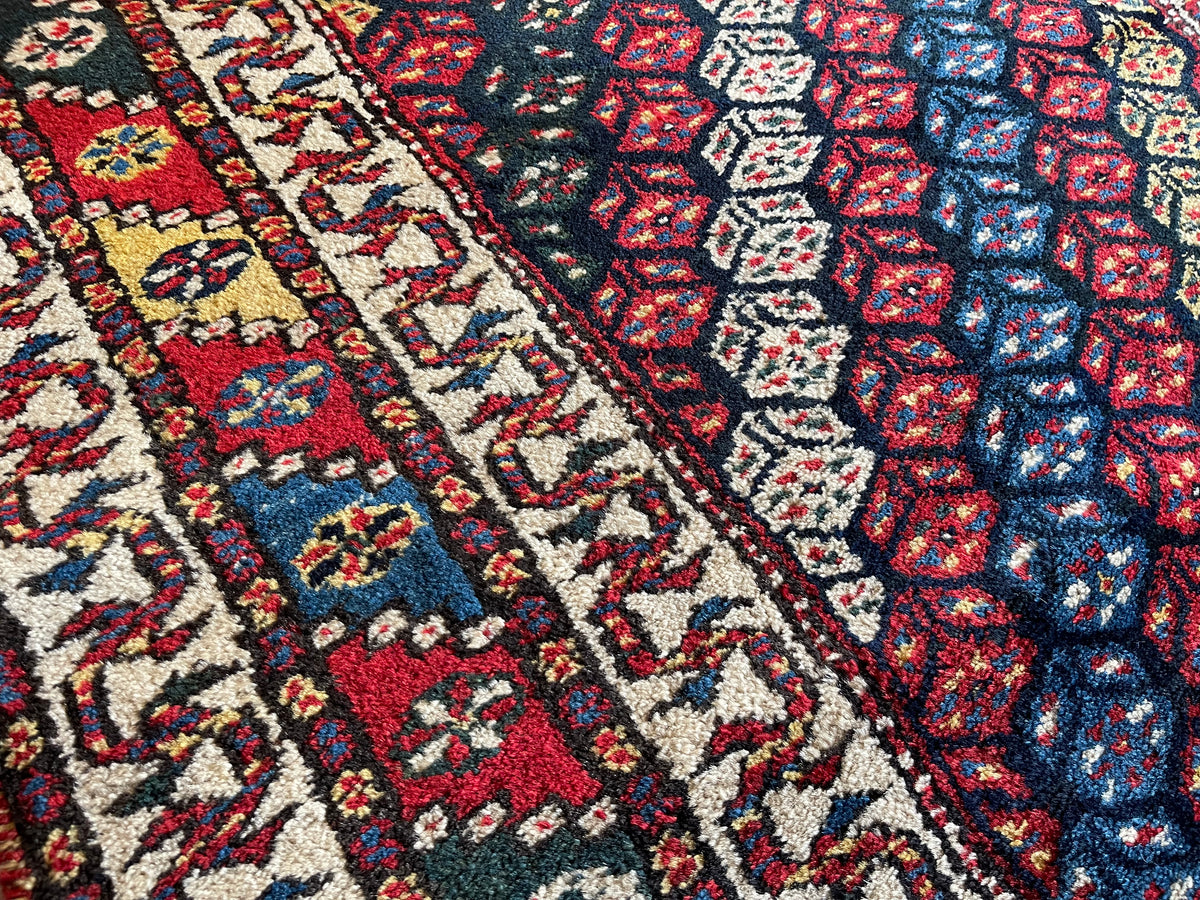 Antique Persian #75 Shiraz Stripe Rug 3.8&#39; x 7.5&#39;
