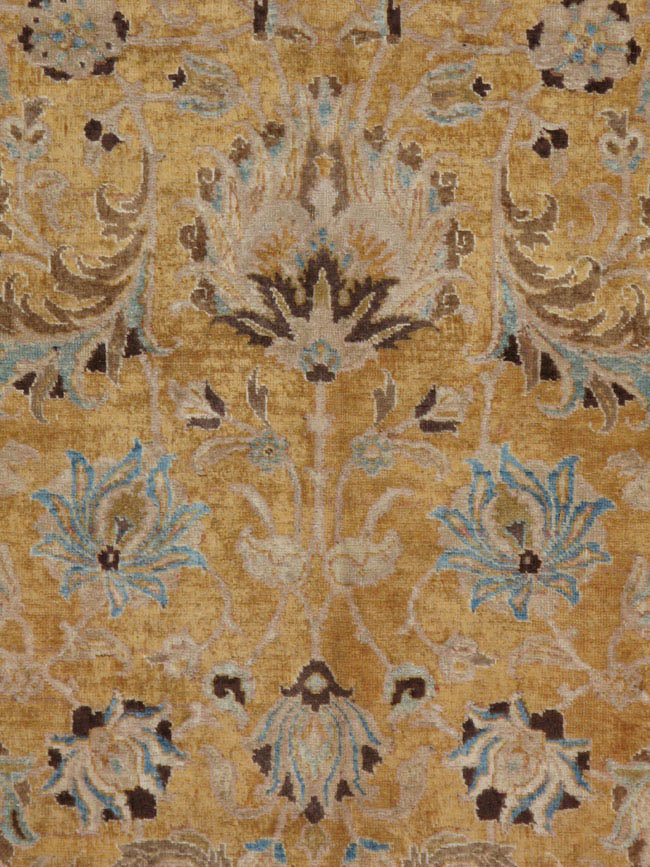 8.6' X 11.10' Antique Tabriz Carpet 