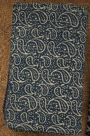 Hand Stitched Hand Blocked Kantha Cotton Quilt 