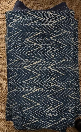 Hand Stitched Hand Blocked Kantha Cotton Quilt
