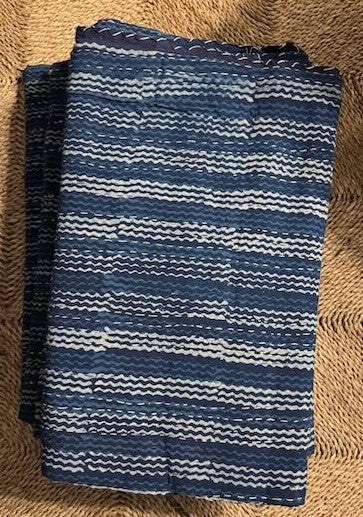 Hand Stitched Hand Blocked Kantha Cotton Quilt