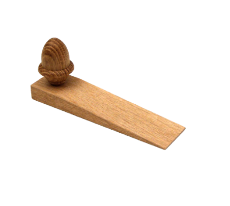 Door Wedge Oak - Acorn Detail