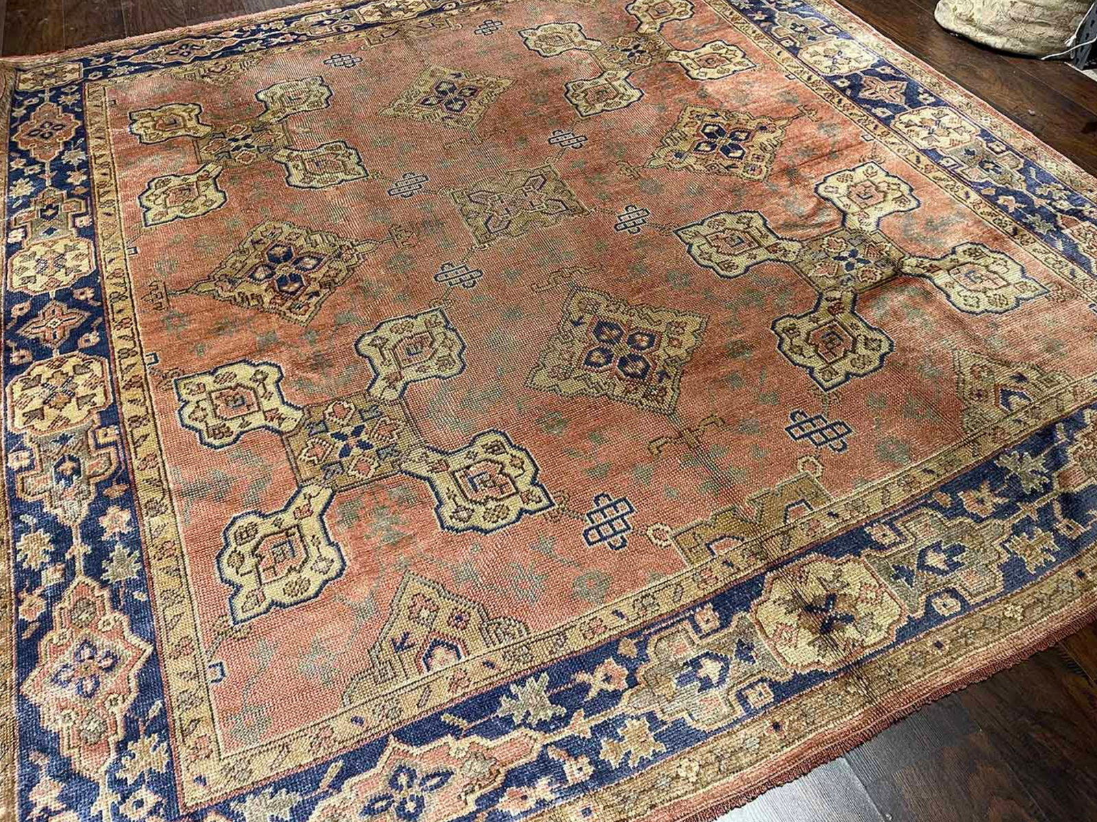 8.9' x 9.7' #490 Antique Oushak Rug - 50% OFF ONLY 