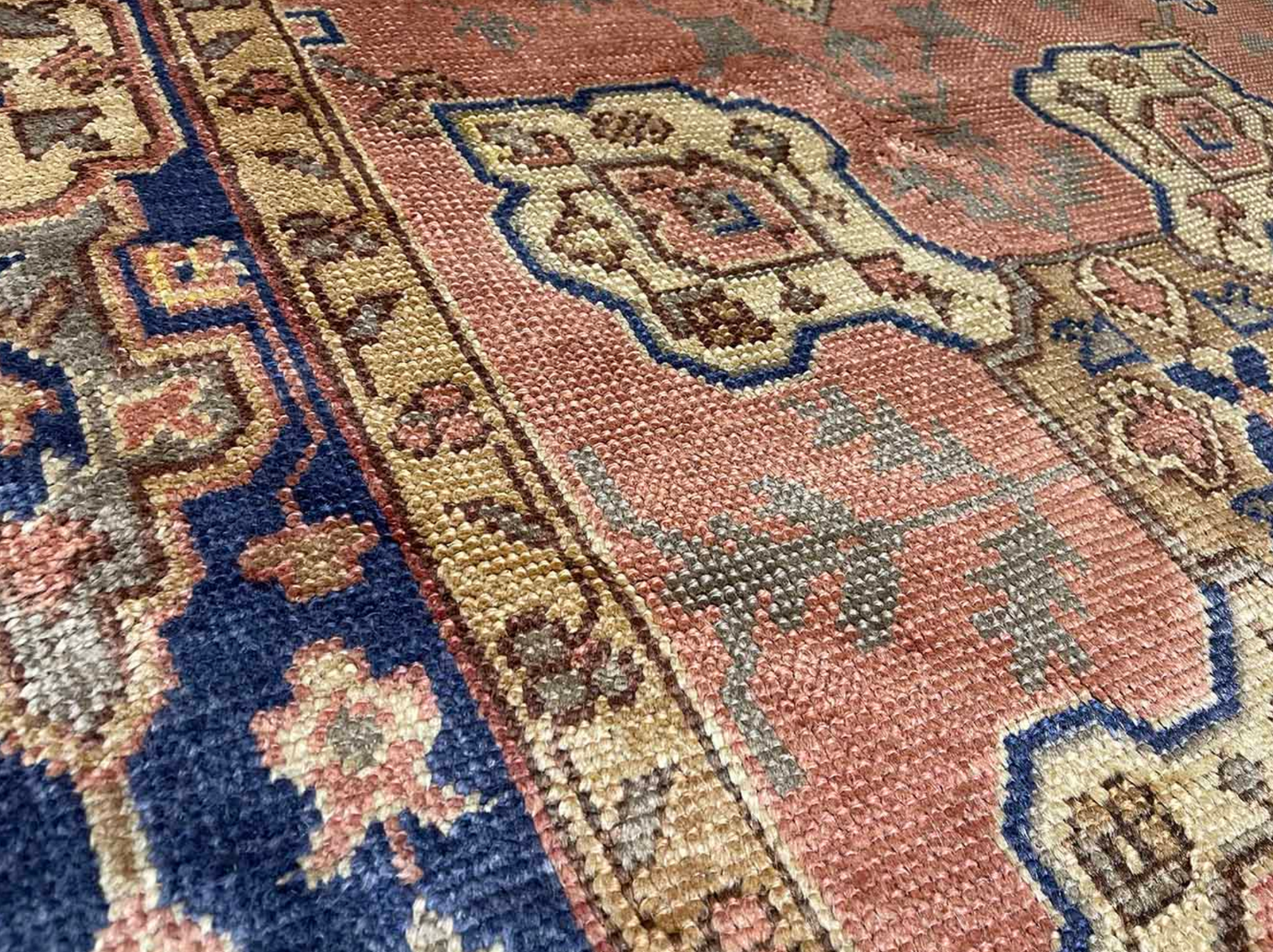 8.9' x 9.7' #490 Antique Oushak Rug - 50% OFF ONLY 