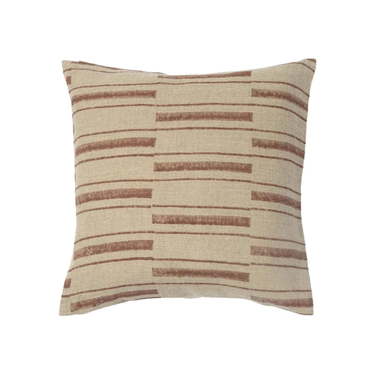 Beni Stripe Printed Linen Pillow