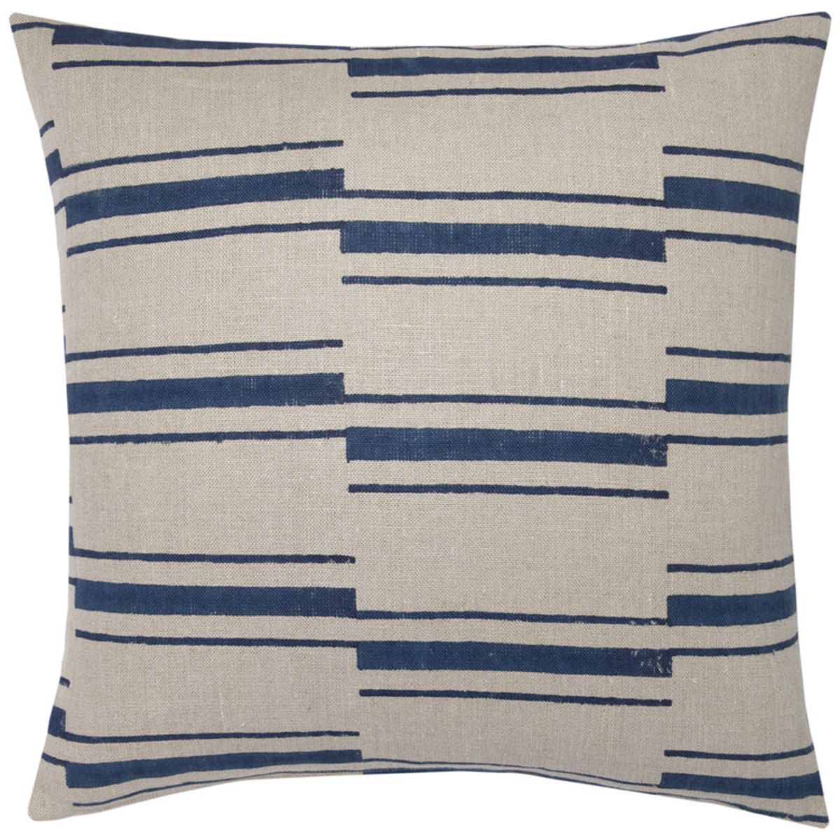 Beni Stripe Printed Linen Pillow 