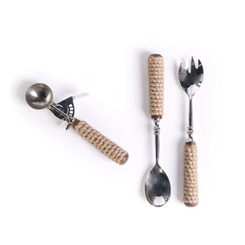 Coastal Rope Salad Serving Set 