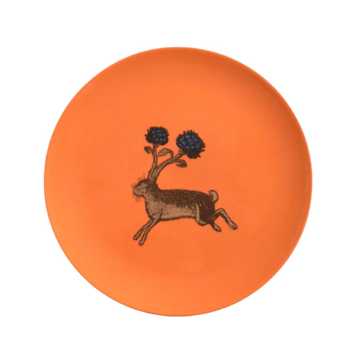 Puddin&#39; Head Hare Porcelain Plate, Set of 2