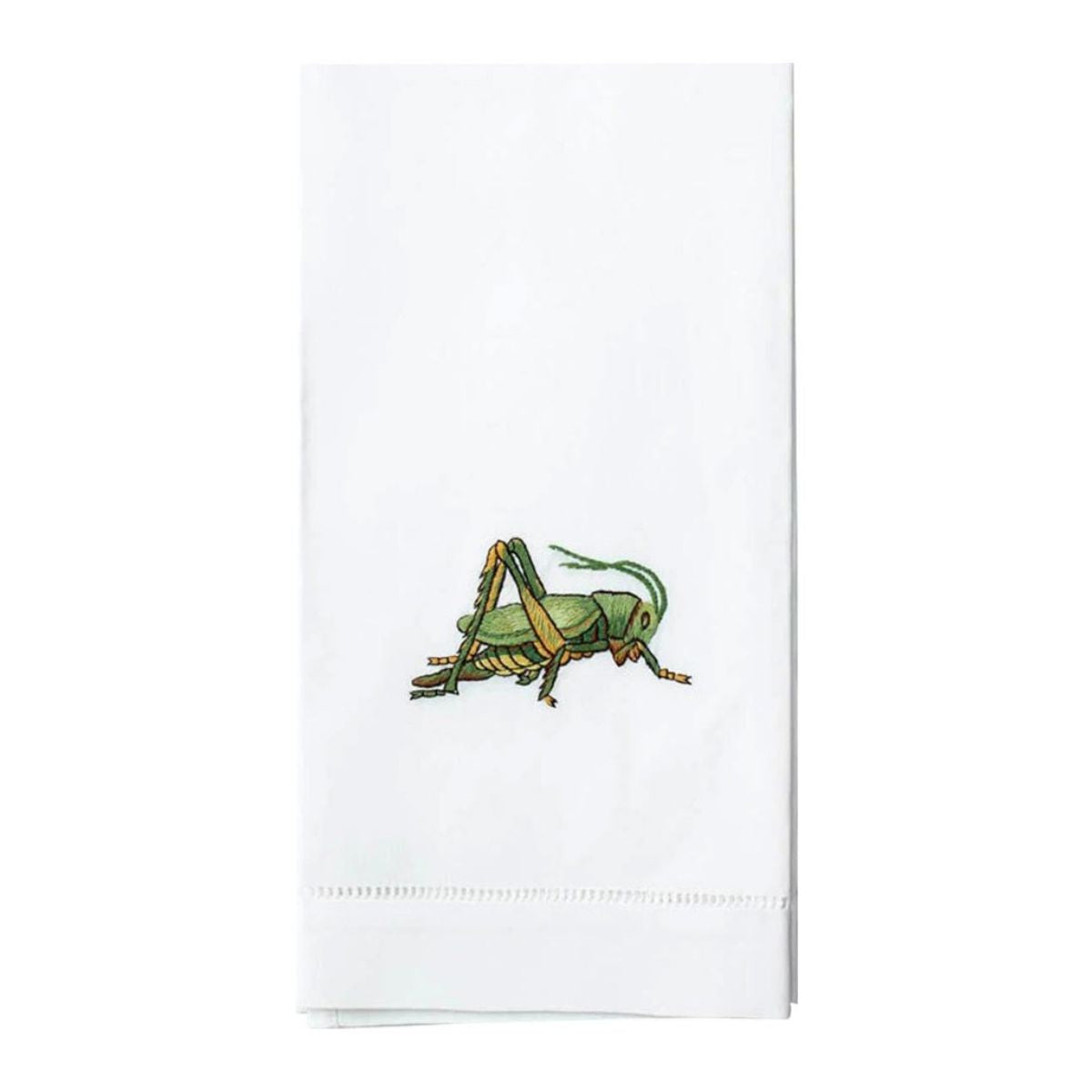 Henry Handwork Grasshopper Embroidered Hand Towel 