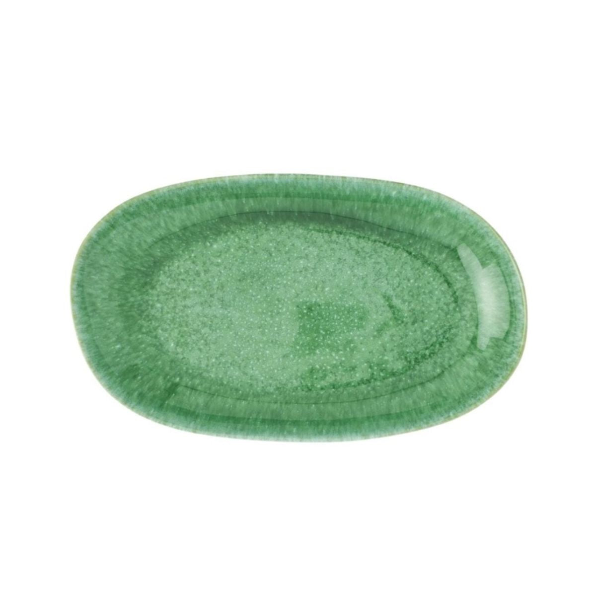 Emerald Glaze Stoneware Platter
