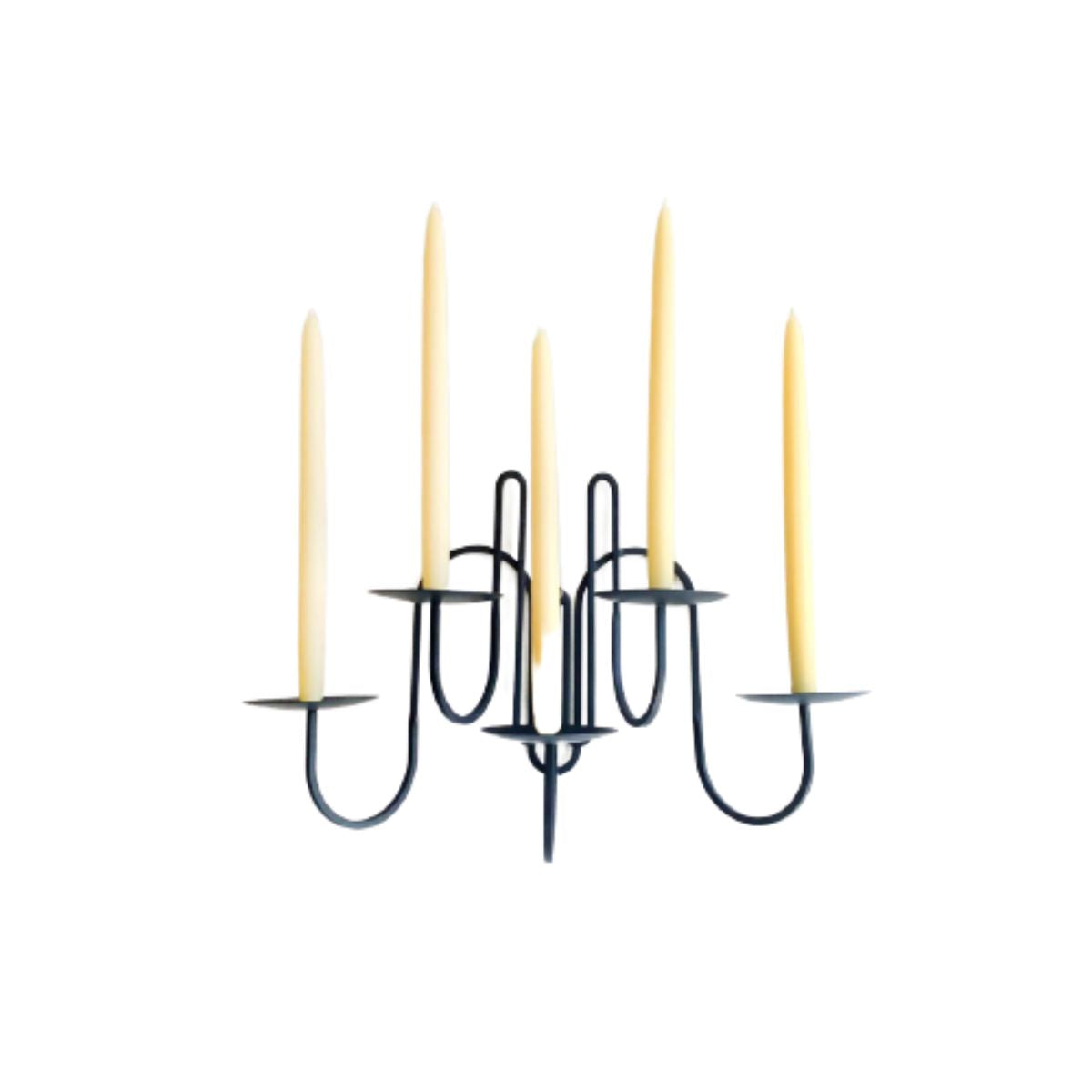 Five Arm Iron Candle Holder