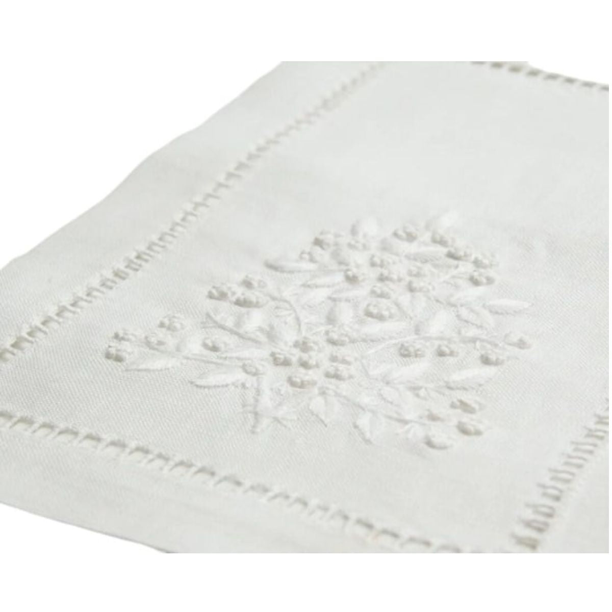 Jardin Floral Embroidered Linen Placemats, Set of 4