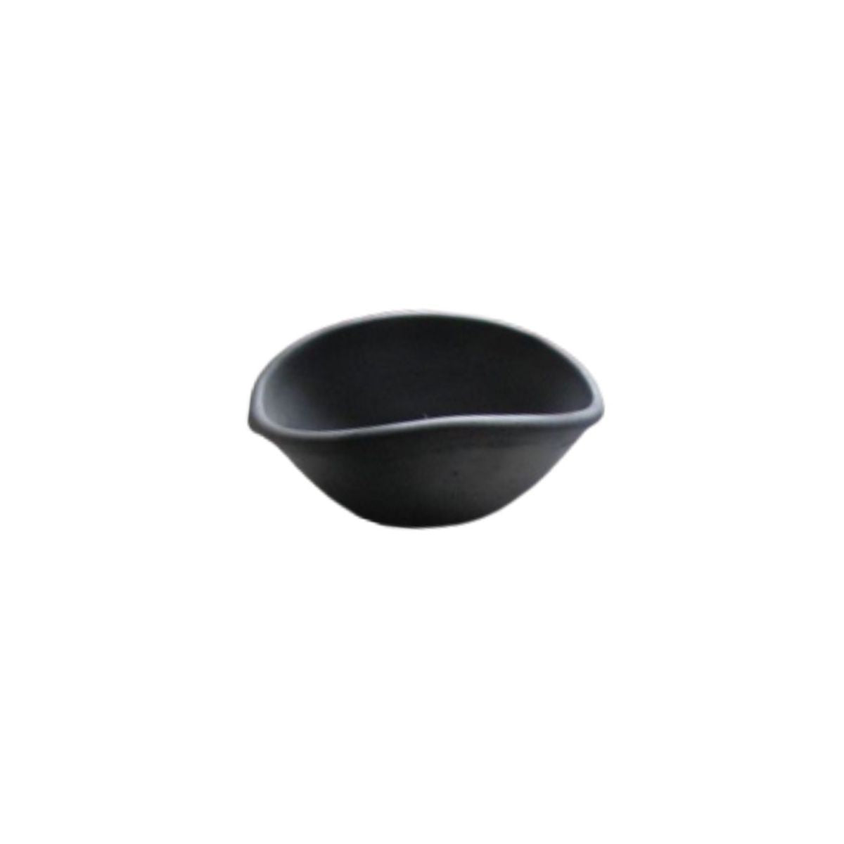 Black Clay Shapely Oval Bowls