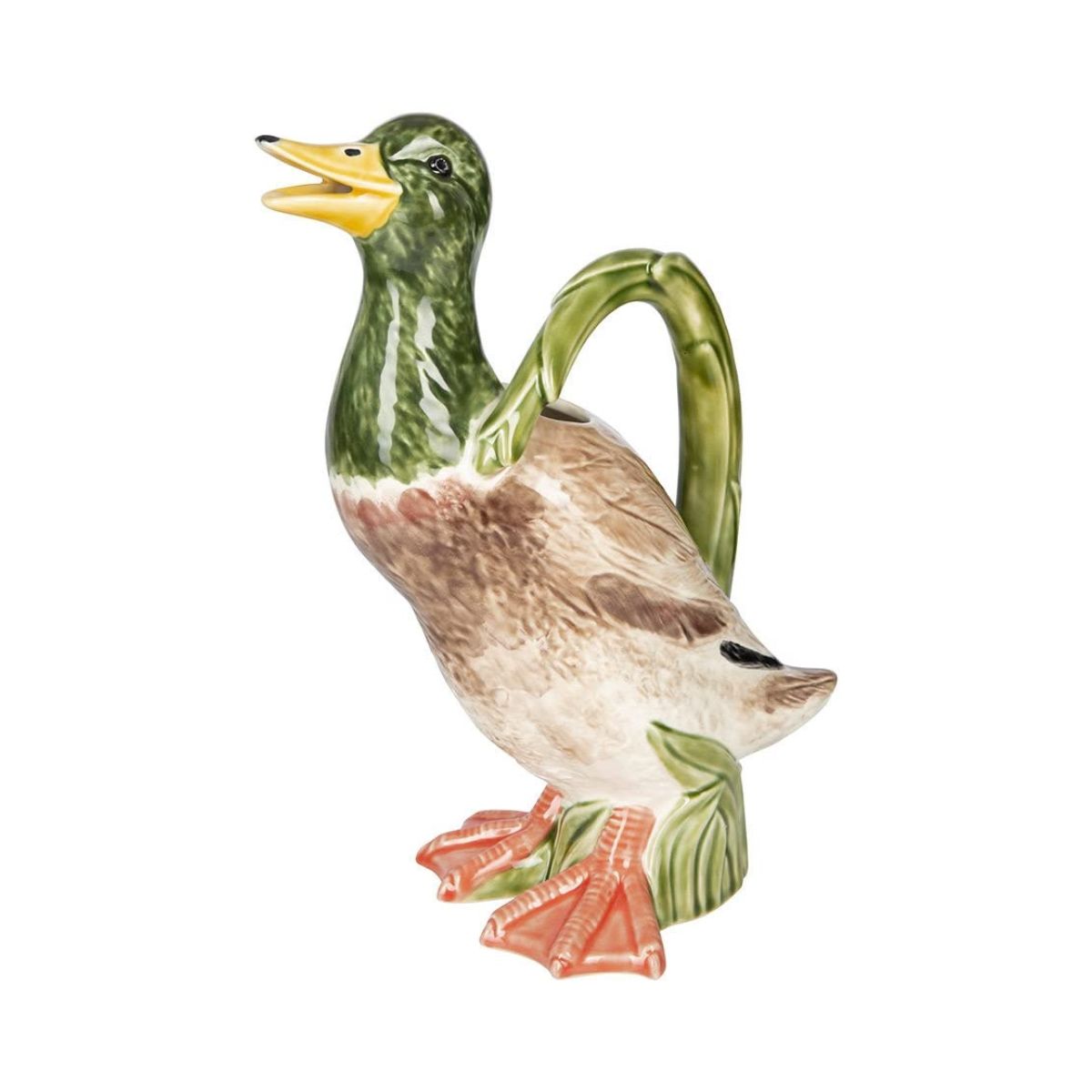 Bordallo Pinheiro Duck Ceramic Pitcher 