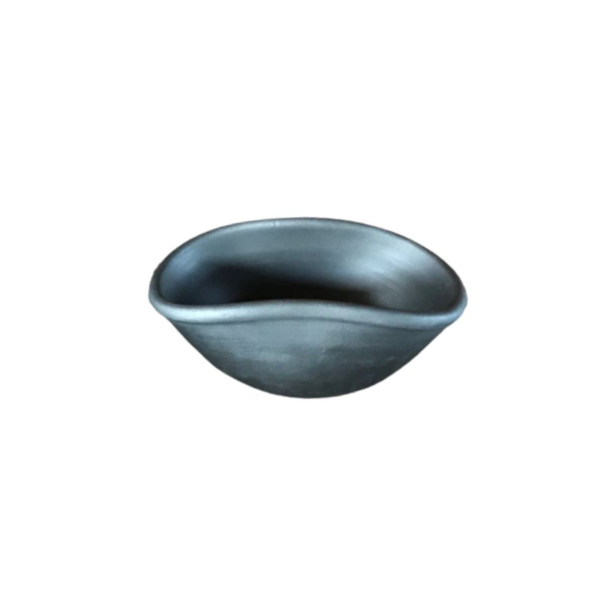 Black Clay Shapely Oval Bowls 