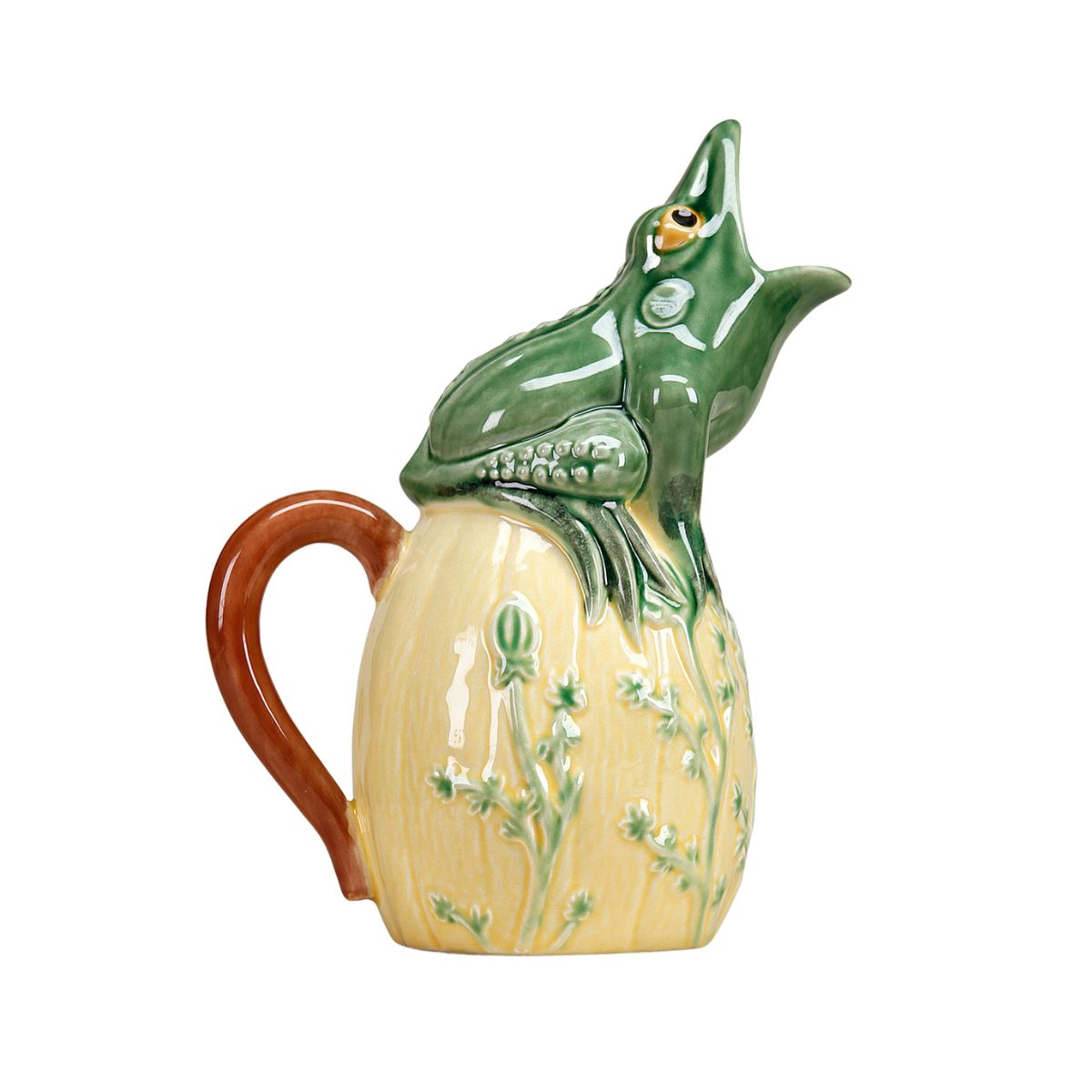 Bordallo Pinheiro Frog Ceramic Pitcher 