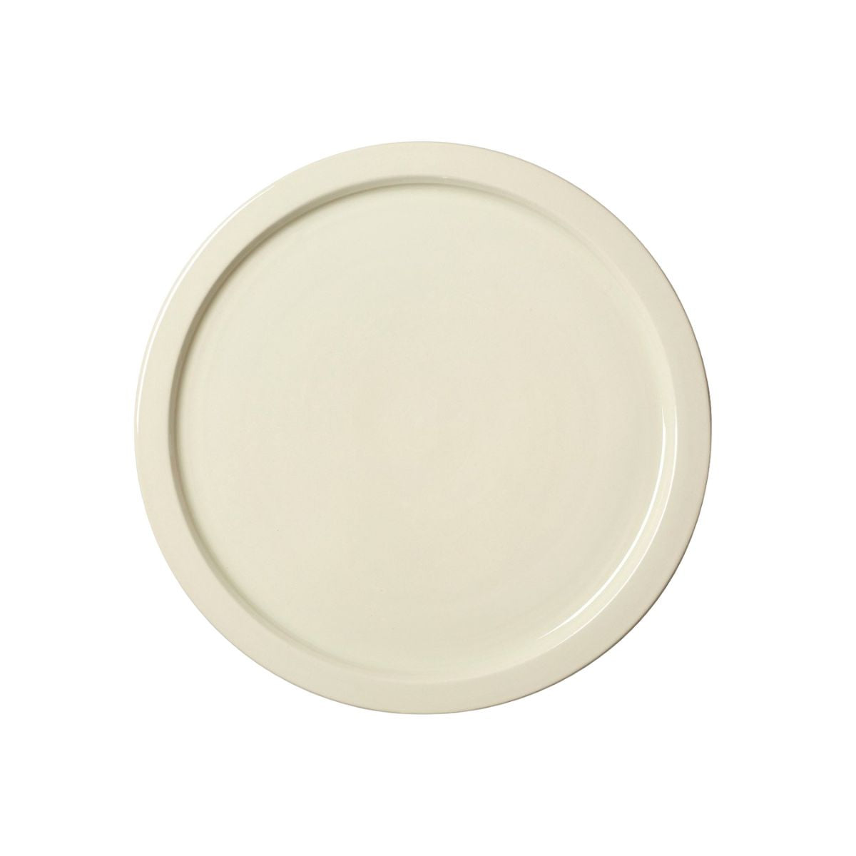 Glazed White Creamware Dinner Plate