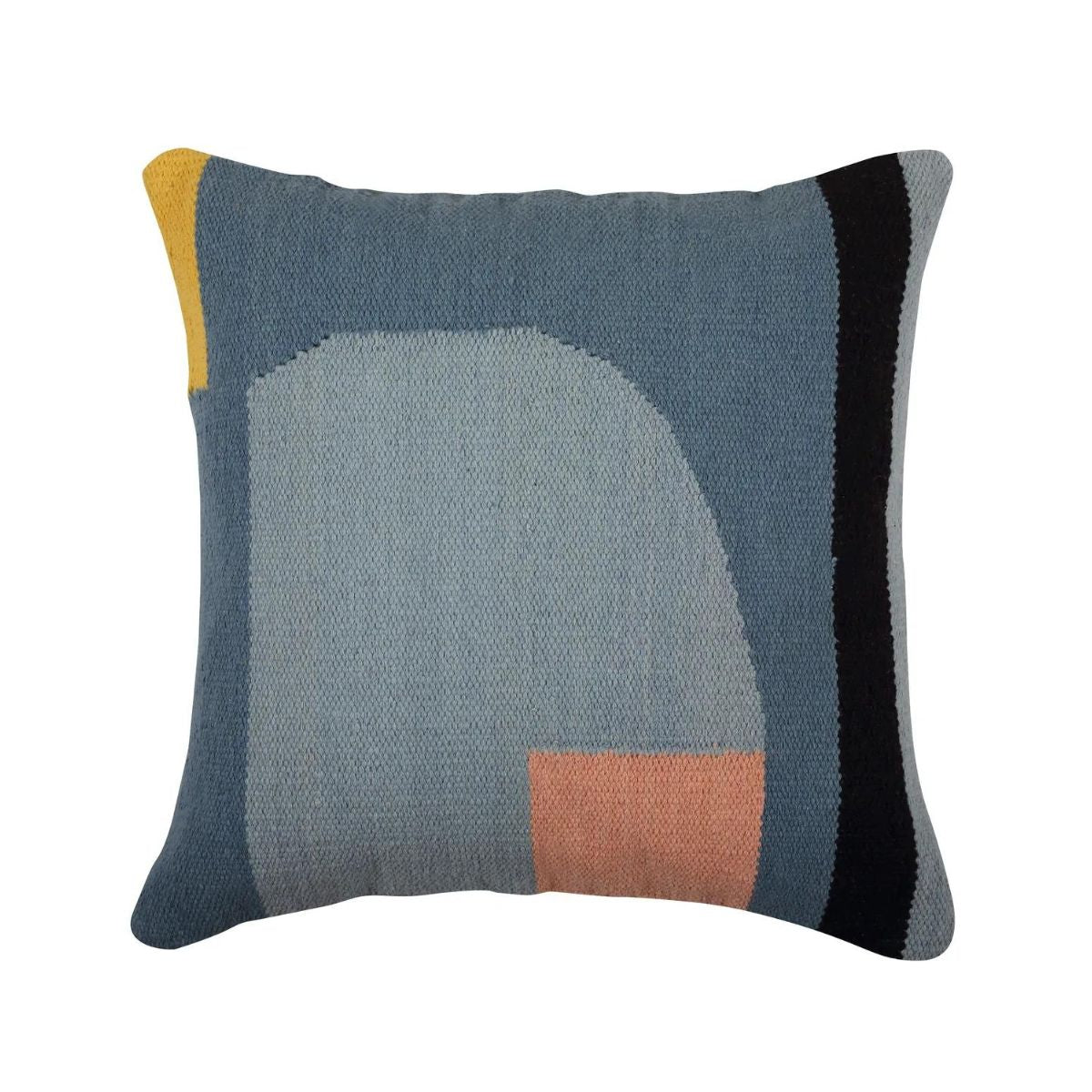 Geo Shapes Cotton Hand Loomed Square Pillow