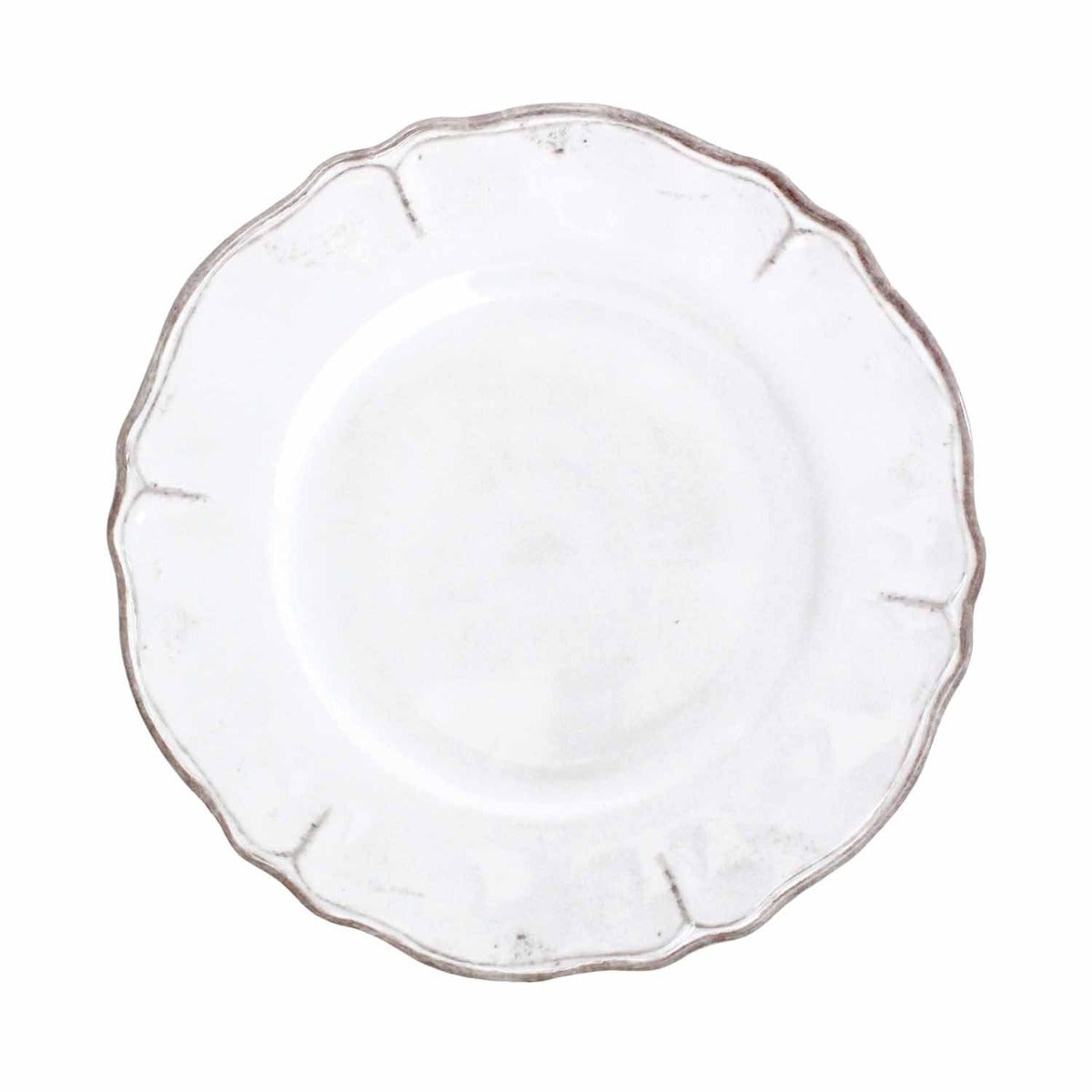 Le Cadeaux Antique White Melamine Dinner Plate