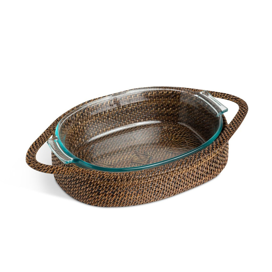 Woven Vine Oval Baker with Pyrex