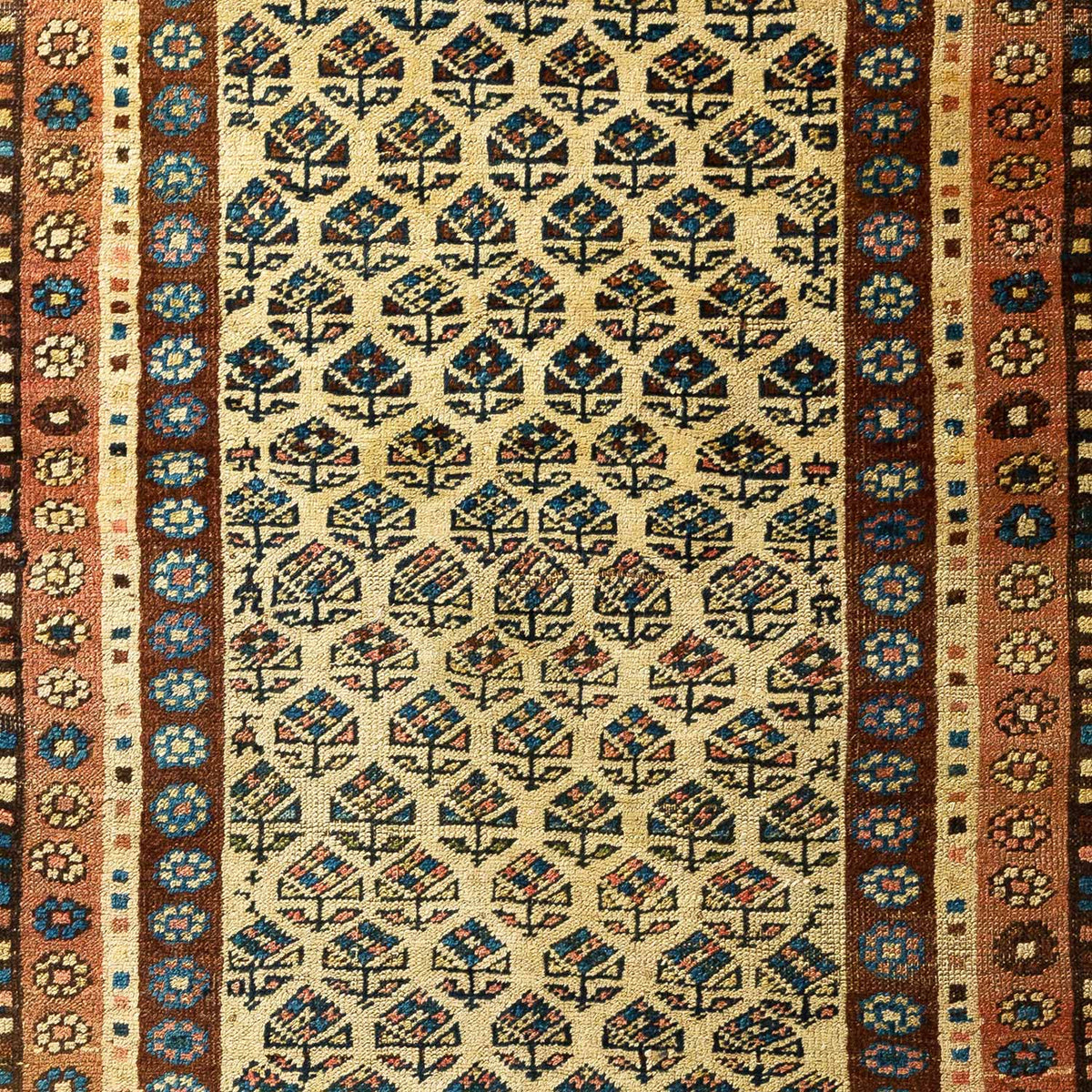 Antique Persian #59 Sarab Rust Rug 3.5&#39; x 7&#39;