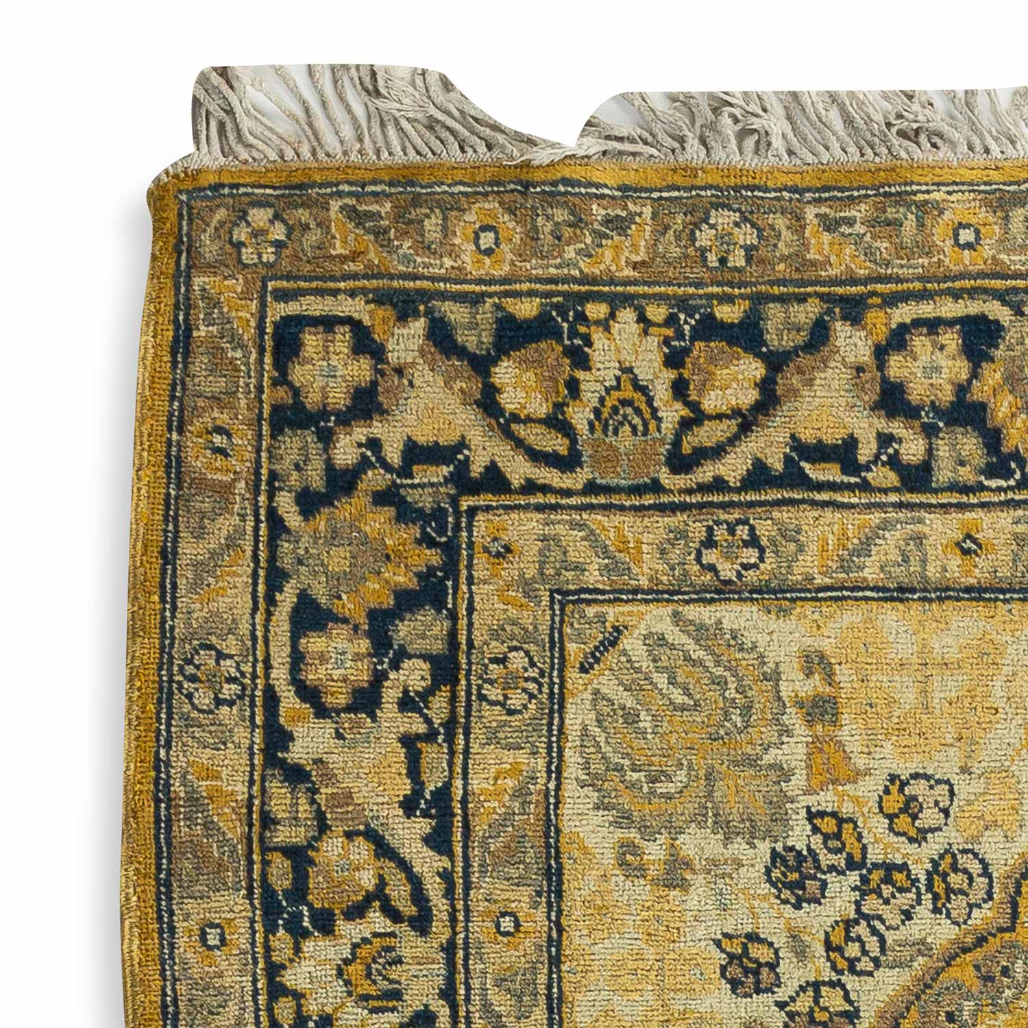 4.7' x 5.10' Antique Persian #69 Tabriz Gold Rug 