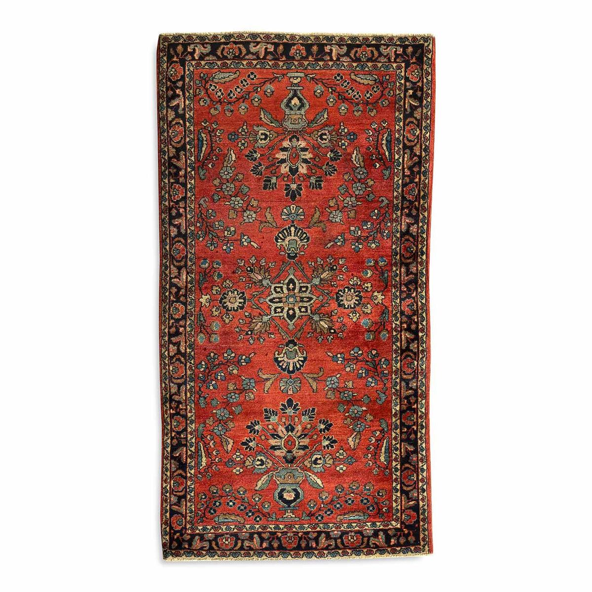 Antique Persian #124 Sarouk Red Rug 2.6&#39; x 4.10&#39;
