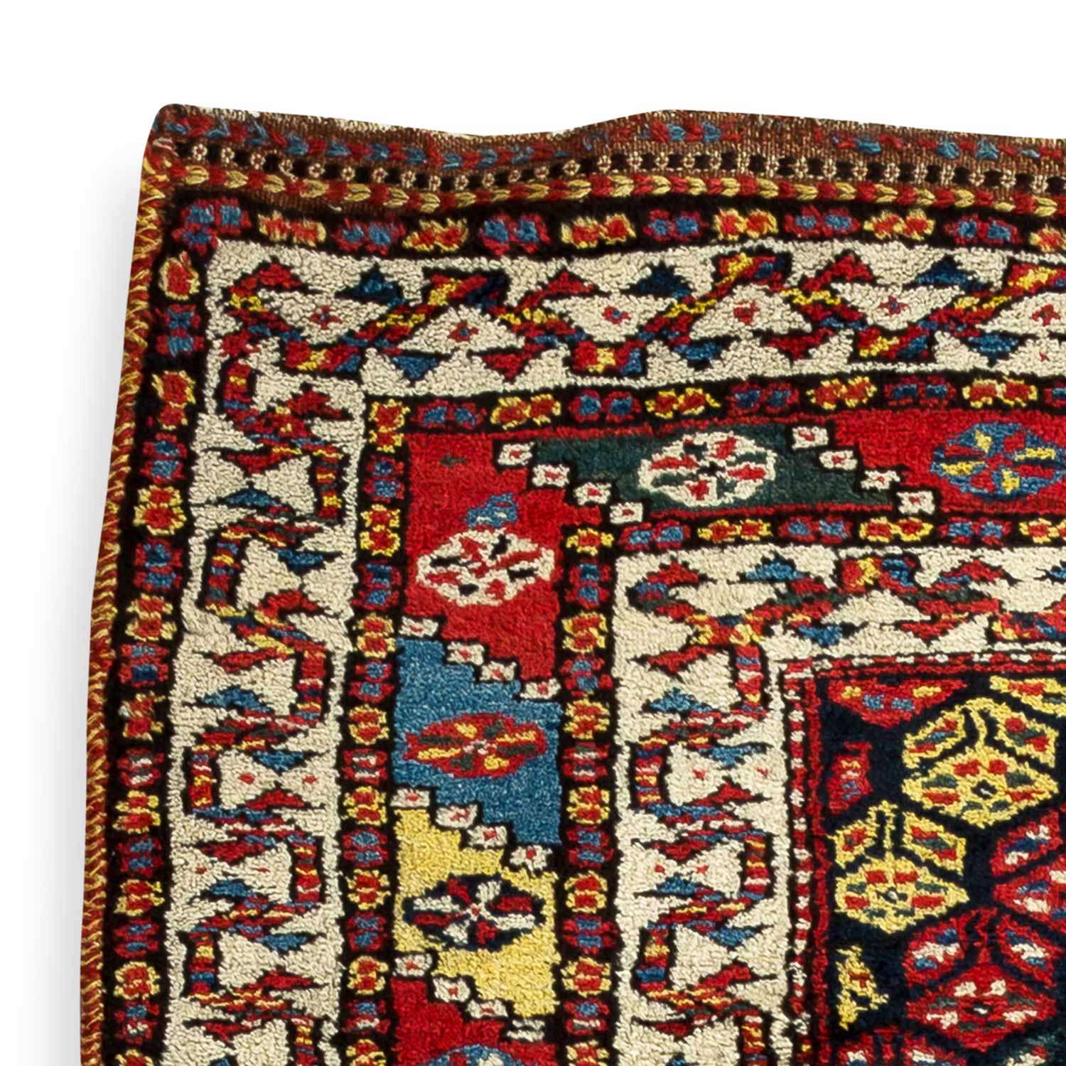 3.8' x 7.5' Antique Persian #75 Shiraz Stripe Rug 