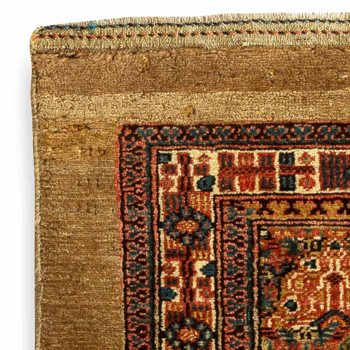 Antique Persian #129 Sarab Camel Rug 8.5&#39; x 3.8&#39;