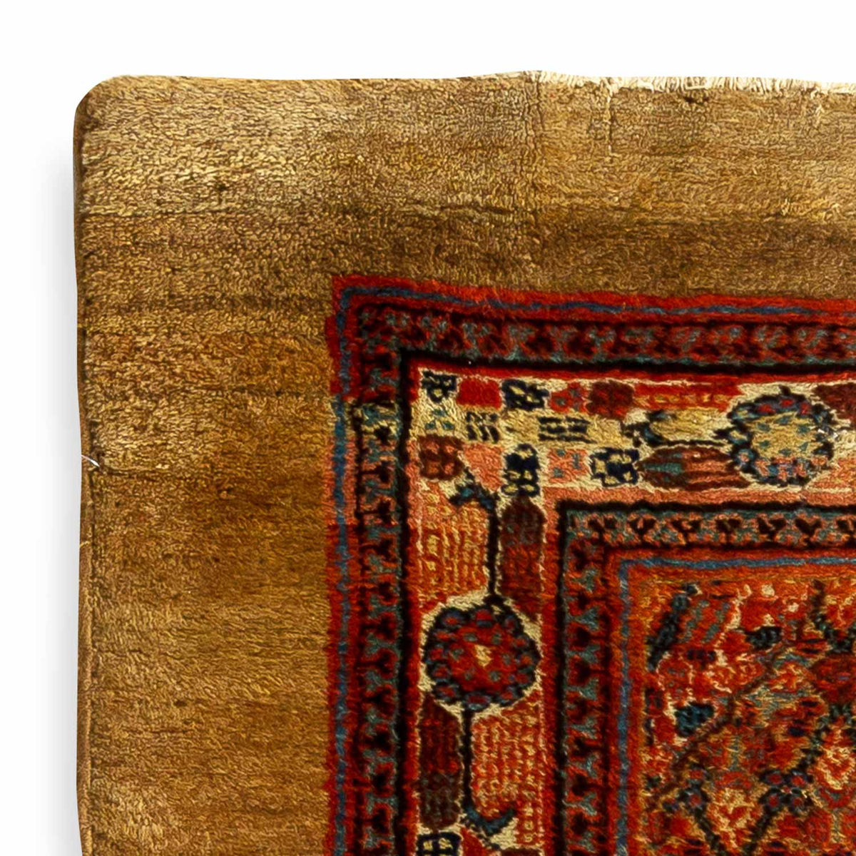Antique Persian #127 Sarab Camel Rug 10.2&#39; x 3&#39;