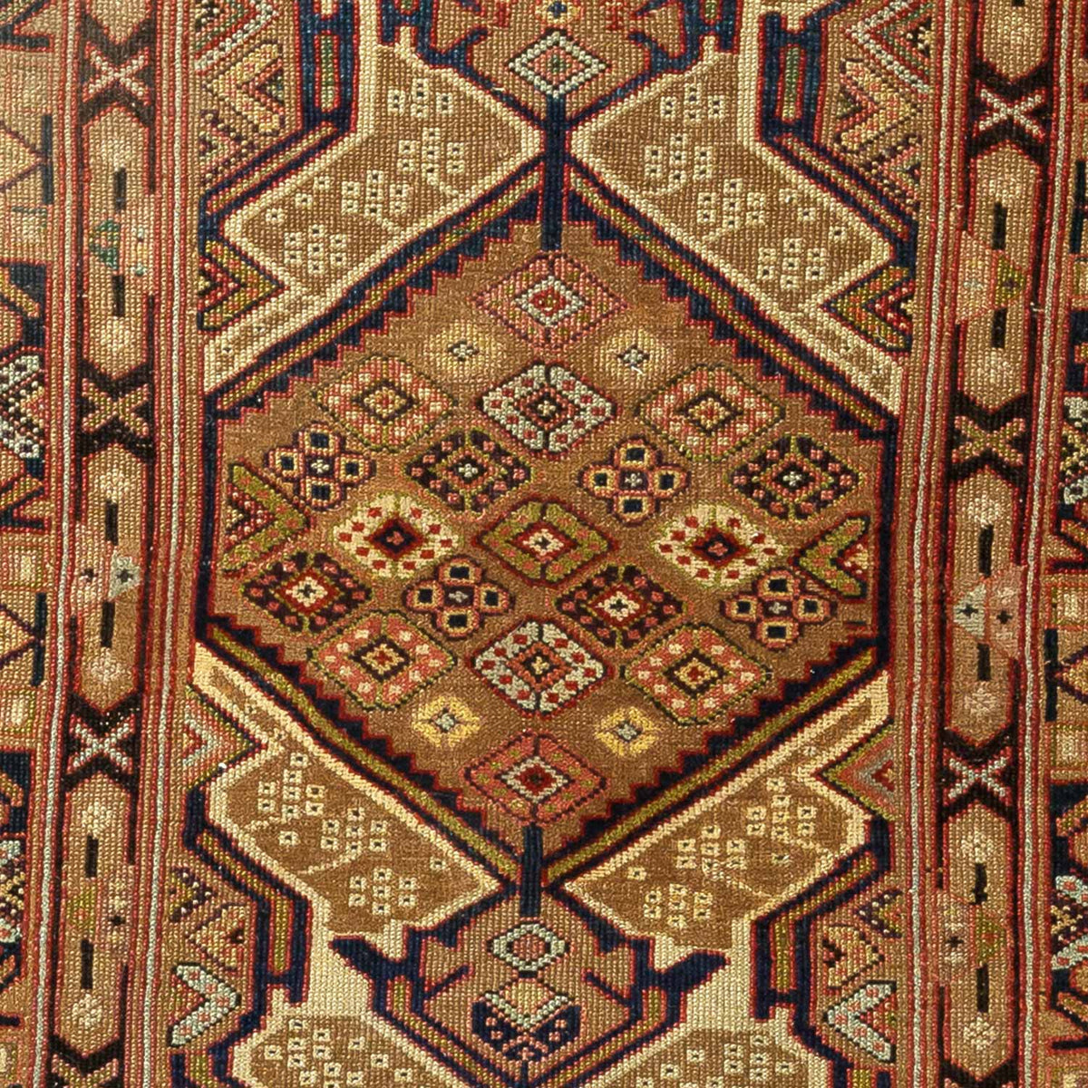 Antique Persian #130 Sarab Camel Rug 15.2&#39; x 3.5&#39;