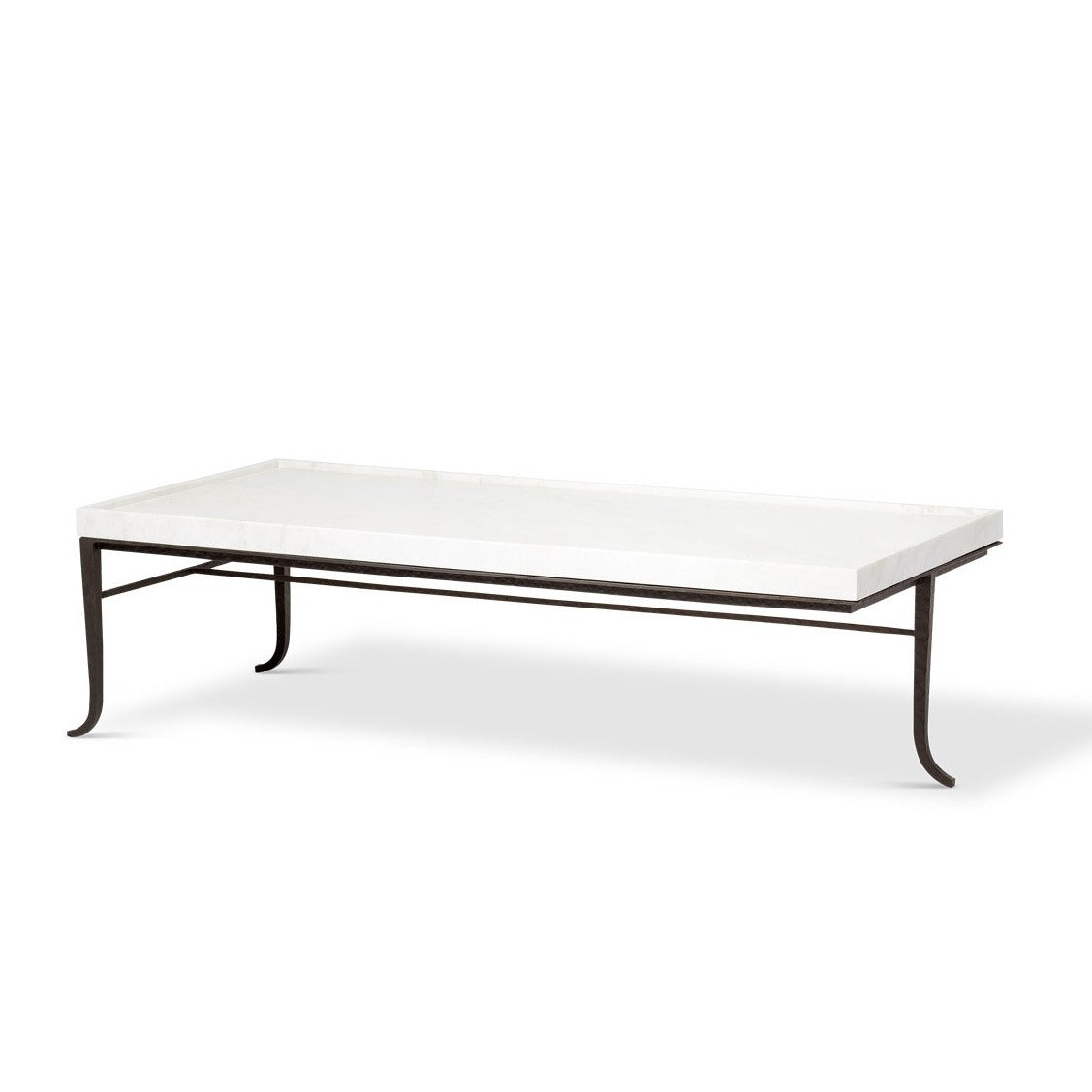 Kerylos Marble and Iron Coffee Table 