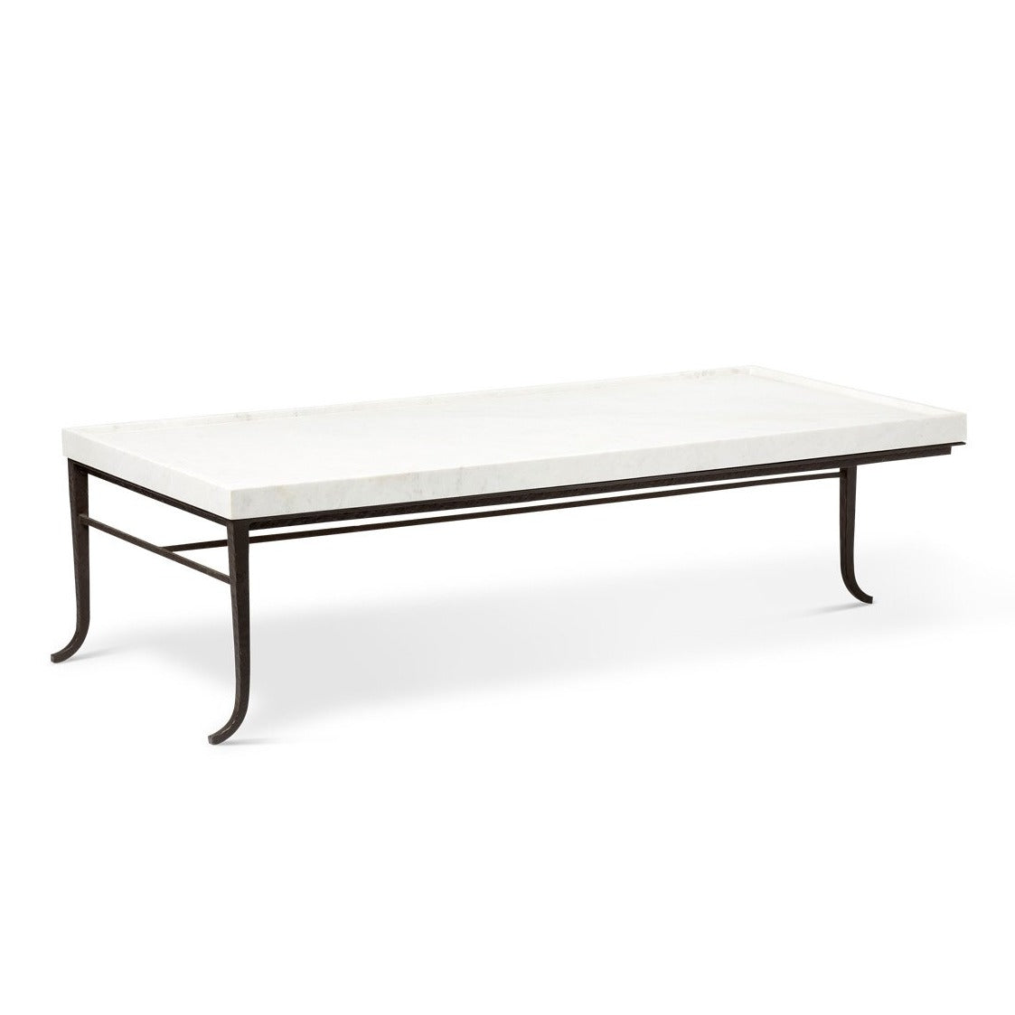 Kerylos Marble and Iron Coffee Table