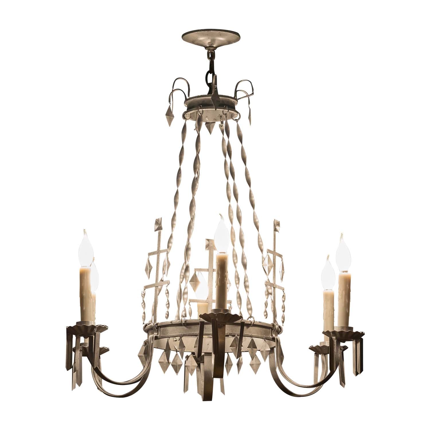 Multi Tier Steel Chandelier 