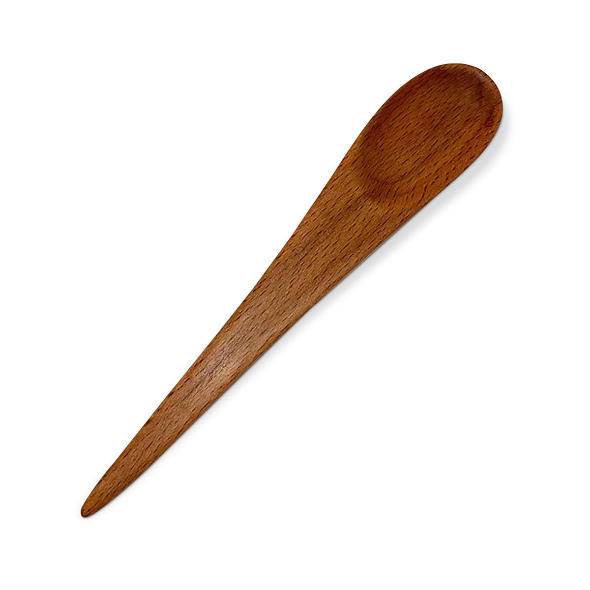 Wide Wood Hand Carved Tablespoon