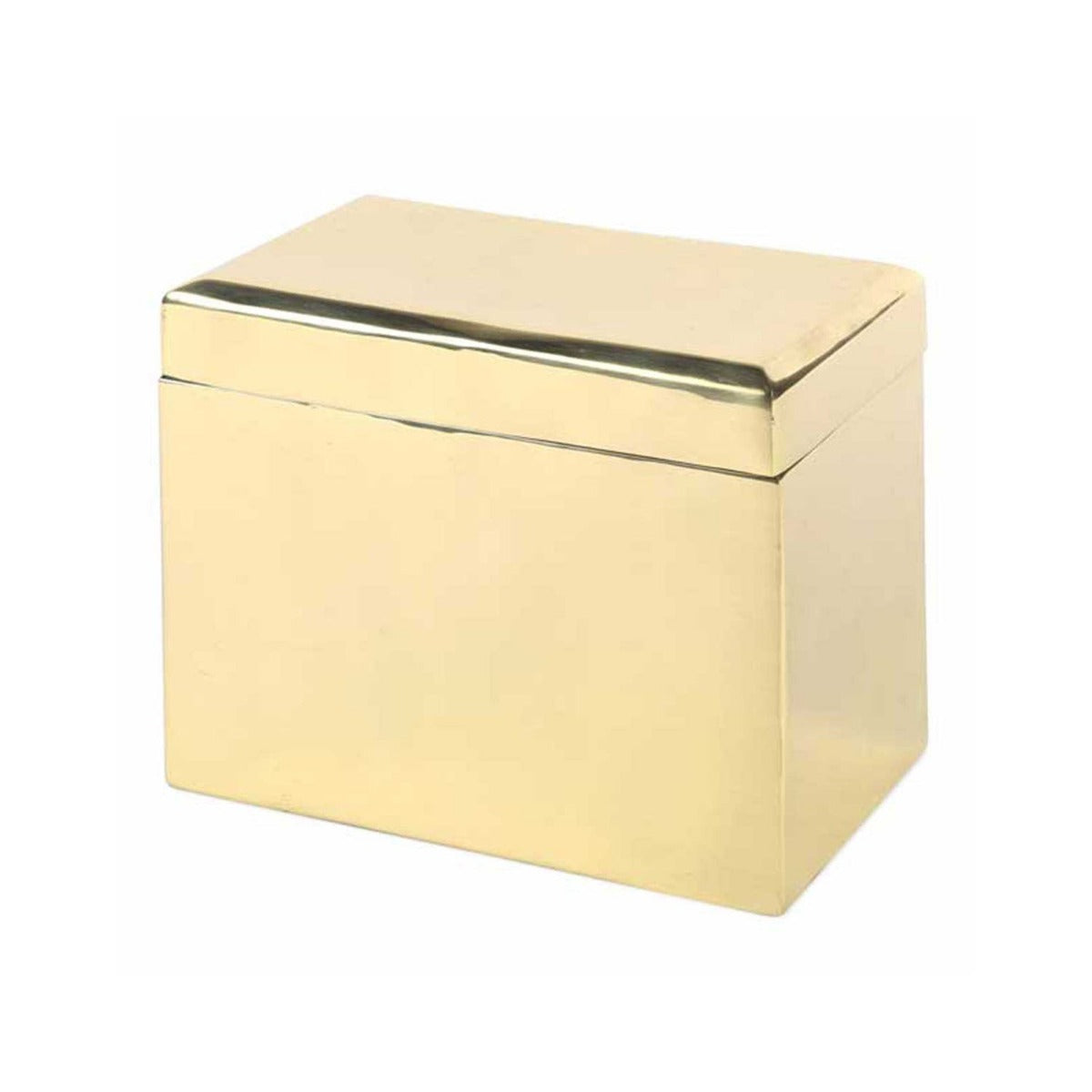 Brass Beveled Keepsake Box 