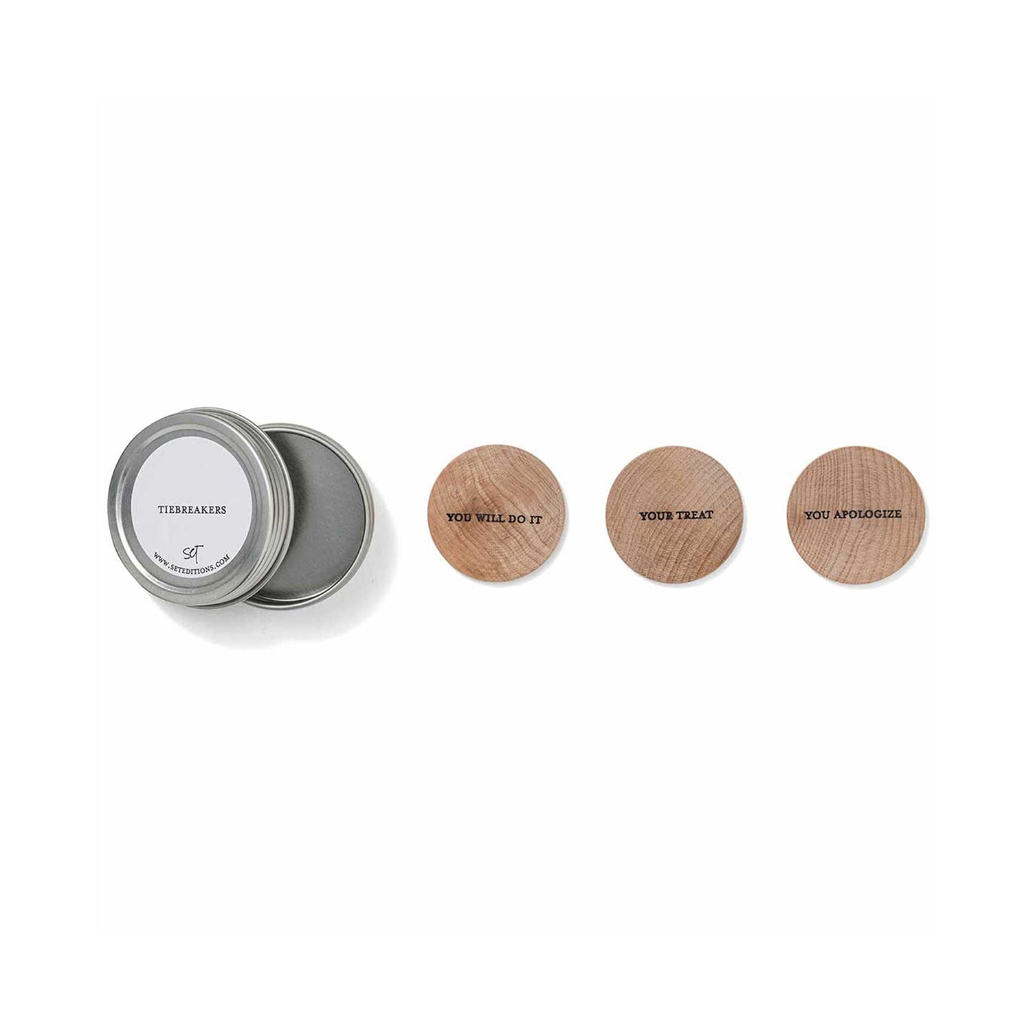 Tiebreakers Wooden Coin Set 